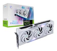 MSI NVIDIA GeForce RTX 5070 12G Gaming Trio OC White Carte Graphique - 12 Go GDDR7 (28 GB/s, 192-bit), PCIe 5.0 - TRI FROZR 4 (3 x Ventilateurs STORMFORCE) - RGB - HDMI 2.1b, DisplayPort 2.1b