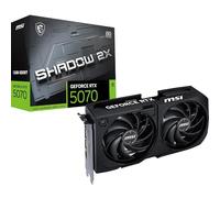 MSI NVIDIA GeForce RTX 5070 12G Shadow 2X OC Carte Graphique - 12 Go GDDR7 (28 GB/s /192 Bits), PCIe 5.0 - Double Ventilateur (2X Ventilateurs TORX 5.0), HDMI 2.1b, DisplayPort 2.1b, SFF Ready
