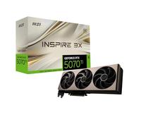 MSI NVIDIA GeForce RTX 5070 Ti 16G Inspire 3X OC Carte Graphique 16 Go GDDR7 (28 Gb/s/256 Bits), Refroidissement à Triple Ventilateur STORMFORCE - HDMI 2.1b, DisplayPort 2.1b, SFF Ready