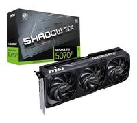 MSI NVIDIA GeForce RTX 5070 Ti 16G Shadow 3X OC Carte Graphique -16 Go GDDR7 (28 Gb/s/256 Bits), PCIe 5.0, Triple Ventilateur (3X Ventilateurs TORX 5.0) - HDMI 2.1b x 1, DisplayPort 2.1b, SFF Ready