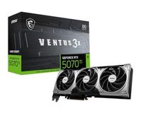 MSI NVIDIA GeForce RTX 5070 Ti 16G Ventus 3X OC Carte Graphique - 16 Go GDDR7 (28 GB/s /256 Bits), PCIe 5.0 - Triple Ventilateur (3X Ventilateurs TORX 5.0), HDMI 2.1b, DisplayPort 2.1b