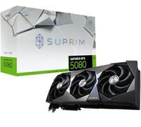MSI NVIDIA GeForce RTX 5080 16G SUPRIM SOC Carte Graphique - 16 Go GDDR7 (30 GB/s, 256-bit), PCIe 5.0, Hyper FROZR (3X Ventilateurs STORMFORCE) - Mode Gaming/Silence, RGB - HDMI 2.1b, DisplayPort 2.1