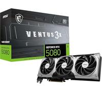 MSI NVIDIA GeForce RTX 5080 16G Ventus 3X OC Carte Graphique - 16 Go GDDR7 (30 GB/s /256 Bits), PCIe 5.0 - Triple Ventilateur (3X Ventilateurs TORX 5.0), HDMI 2.1b, DisplayPort 2.1b