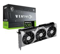 MSI NVIDIA GeForce RTX 5080 16G Ventus 3X OC Carte Graphique - 16 Go GDDR7 (30 GB/s /256 Bits), PCIe 5.0 - Triple Ventilateur (3X Ventilateurs TORX 5.0), HDMI 2.1b, DisplayPort 2.1b