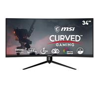 MSI Optix MAG342CQR 1500R Courbure 21:9 Rapport d'aspect Lunette étroite 1ms 3440 x 1440 (UWQHD) 144 Hz Taux de rafraîchissement Inclinaison/Pivot/Hauteur/Pivot Réglage AMD Freesync Gaming 34" Noir