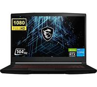 MSI Ordinateur portable de jeu FHD 144 Hz, processeur Intel Core i5-11400H, NVIDIA GeForce RTX 3050, 16 Go de RAM DDR4, SSD PCIe 512 Go, WiFi, webcam, clavier rétroéclairé, Windows 11 Home, noir