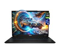 MSI Ordinateur portable de jeu Stealth 18 AI Studio, Intel Ultra 9-185H, 64 Go de RAM DDR5, 1 To PCle SSD, 18" QHD+ (2560 x 1600) 240 Hz, Nvidia G-Force RTX 4080, clavier rétroéclairé, W11 Home
