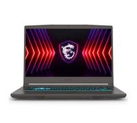 msi Ordinateur portable de jeu Thin 15, Intel i5-13420H, 16 Go de RAM DDR4, 512 Go PCIe SSD, écran 15,6" FHD (1920 x 1080) 144 Hz, Nvidia G-Force RTX 3050, clavier rétroéclairé, W11 Home, gris cosmos
