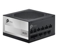 MSI Pro A1000PL PCIE5 Alimentation modulaire ATX 3,1, 80 Plus Platinum | 1000W, compatible PCIe 5.1, connecteur natif 12V-2x6 bicolore, ATX, câbles à gaine gaufrée, garantie 7 ans