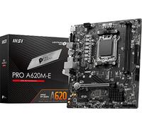 MSI Pro A620M-E ProSeries Carte mère AMD série 8000/7000, AM5, DDR5, PCIe 4.0, SATA 6 Go/s, M.2, USB 3.2 Gen 1, DVI/HDMI, mATX