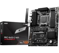 MSI PRO B650-S Carte mère WiFi ProSeries Processeurs AMD Ryzen 9000/8000/7000, AM5, DDR5, PCIe 4.0, emplacements M.2, SATA 6 Go/s, USB 3.2 Gen 2, HDMI/DP, Wi-Fi 6E, Bluetooth 5.3, LAN 2,5 Gbit/s, ATX