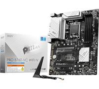 MSI PRO B760-VC Carte mère WiFi IV ProSeries (prend en charge les processeurs Intel 14e/13e/12e génération, LGA 1700, DDR5, PCIe 4.0, emplacements M.2, LAN 2,5 Gbit/s, USB 3.2 Gen2, Wi-Fi 7, ATX)