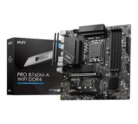 MSI PRO B760M-A WIFI DDR4 Motherboard, Micro-ATX - Supports Intel 12th & 13th Ge