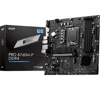 MSI PRO B760M-P Carte mère DDR4 ProSeries (prend en charge les processeurs Intel de 12e/13e génération, LGA 1700, DDR4, PCIe 4.0, M.2, Gbps LAN, USB 3.2 Gen2, mATX)