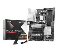 MSI Pro B840-P Carte mère WiFi, ATX, Prend en Charge Les processeurs AMD Ryzen 9000/8000/7000, AM5 - DDR5 Memory Boost (8000+ MT/s OC), PCIe 4.0 x16, M.2 Gen4, Wi-FI 7, 2.5G LAN