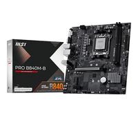 Pro B840M-B Carte mère Micro ATX - pour processeurs AMD Ryzen 9000/8000 / 7000, AM5 - DDR5 Memory Boost (8000+ MT/s OC), PCIe 4.0 x16, M.2 Gen4, 2.5G LAN