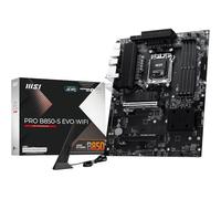 MSI Carte mère Pro B850-S Evo WiFi ATX AM5 DDR5 8200+MT/s PCIe 5.0 M.2 Gen5 Wi‑Fi 7 5G LAN