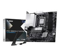 MSI Pro B860M-P WIFI6E Carte mère Micro-ATX, LGA 1851 | Pour Intel Core Ultra (série 2), DDR5 Memory Boost (OC 8800+ MT/s), PCIe 5.0 x16, M.2 Gen5,Wi-Fi 6E, LAN 2,5 G