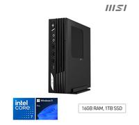 MSI Pro DP21 14M i7 14700 FS 16GB 1TB W11P Intel® Core™ i7 i7-14700 16 Go DDR5-SDRAM 1 To SSD Windows 11 Pro Petit ordinateur de bureau Mini PC Noir