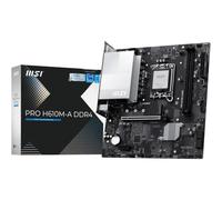 MSI Pro H610M-A Carte mère DDR4 (Intel Core 12e/13e/14e génération, Socket LGA 1700, DDR4, PCIe 4, SATA 6 Go/s, LAN 1 Gbit/s, emplacements M.2, USB 3.2, mATX)