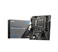 MSI PRO H610M-B DDR4 - Carte-mère - micro ATX - Socket LGA1700 - H610 Chipset - USB 3.2 Gen 1 - Gigabit LAN - carte graphique embarquée (unité centrale requise) - audio HD (8 canaux) G