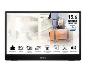 MSI PRO MP161DE E2 écran plat de PC 39,6 cm (15.6") 1920 x 1080 pixels Full HD LED Noir