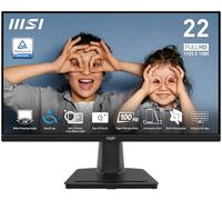 MSI Pro MP225V, 22" VA 1920 x 1080 (FHD), 100 Hz, Adaptive Sync, HDMI, Video Port, Montage VESA, inclinable, 1 ms, Noir