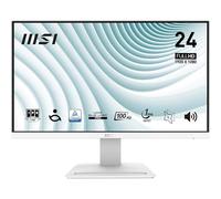 MSI Pro MP243XW Écran Bureautique 23.8" Full HD - Dalle IPS 1920x1080, 100Hz, Montage VESA, Haut-Parleurs Intégrés, Display Kit - HDMI 1.4b, DP 1.2a, Blanc