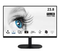 MSI PRO MP245V Moniteur de bureau LCD Full HD 23,8" - Panneau 1920 x 1080 Va, 100 Hz, écran agréable pour les yeux, montage VESA, support de kit d'affichage, inclinaison réglable - HDMI 1.4, D-Sub