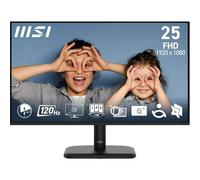 MSI PRO MP251LDE E2 Moniteur de bureau FHD 24,5" - Panneau IPS 1920 x 1080 - Sans cadre 4 côtés - Taux de rafraîchissement de 120 Hz - Écran doux pour les yeux - Inclinaison réglable - HDMI 1.4b