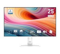 MSI PRO MP251W E2 Moniteur de bureau de jeu IPS 24,4" 1920 x 1080 (FHD), 120 Hz, synchronisation adaptative, prêt HDR, HDMI, port VGA, port d'affichage, montage VESA, inclinable, haut-parleur, cadre