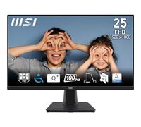 MSI Pro MP252 écran bureautique Full HD 24,5" - Dalle IPS 1920 x 1080, 100 Hz, écran respectueux des Yeux, Haut-parleurs intégrés, réglable en Inclinaison - HDMI 2.0b, DisplayPort 1.4a