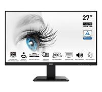 MSI Pro MP273A, 27", 1920 x 1080 (FHD), IPS, 100Hz, Protection de la Vue certifiée TUV, 4ms, Displayport, HDMI, Tilt