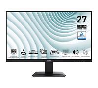 MSI PRO MP273A - Écran LCD - 27" - 1920 x 1080 Full HD (1080p) @ 100 Hz - IPS - 300 cd/m² - 1000:1 - 1 ms - HDMI, VGA, DisplayPort - haut-parleurs - noir