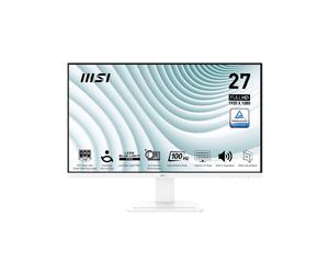 MSI Pro MP273AWDE - Écran LCD 27" Full HD (1920x1080) IPS, 4ms GTG/1ms MPRT, 100Hz, FreeSync, HDMI 1.4b, DisplayPort 1.2a, Blanc