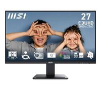 MSI PRO MP273U Moniteur de bureau UHD de 27" - Panneau IPS 3840 x 2160, PIP/PBP, large gamme de couleurs, écran agréable pour les yeux, haut-parleurs intégrés, inclinaison réglable - HDMI 2.0b, DP