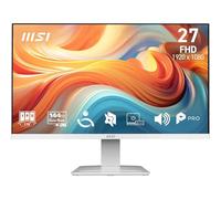 MSI Pro MP273WA E14A Écran bureautique 27'' FHD, IPS 1920 x 1080, 144 Hz, 1 ms, Adaptive-Sync, Eye Care, H-P intégrés, HDMI 2.0, DP 1.2, sans Bordure, Inclinaison réglable, Compatible VESA, Blanc