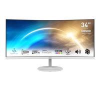 MSI Écran bureautique incurvé Pro MP341CQW 34" UWQHD 3440x1440 100Hz Dalle VA 1500R Blanc