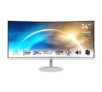 MSI Pro MP341CQ écran plat de PC 86,4 cm (34") 3440 x 1440 pixels UltraWide Quad HD Blanc