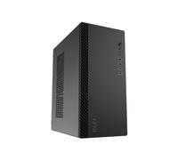 MSI PRO SHIELD M100P - Boîtier PC Midi Tower Noir, microATX/Mini-ITX, 2x 3.5", 2x 2.5", 4 slots d'extension, 1x ventilateur arrière 80mm