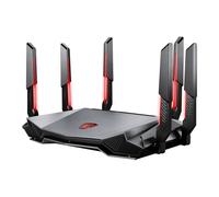 MSI RADIX AXE6600 WIFI 6E TRI-BAND routeur sans fil Gigabit Ethernet Bi-bande (2,4 GHz / 5 GHz) Noir, Rouge