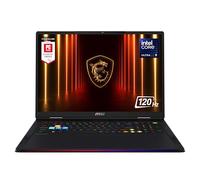 MSI Raider 18 HX AI 18" 120Hz UHD+ Ordinateur portable de jeu : Intel Core U9-285HX, NVIDIA Geforce RTX 5080, 64 Go DDR5, 4 To NVMe SSD, Thunderbolt 5, Wi-Fi 7, Win 11 Home : Noir A2XWIG-014US