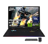 msi Raider Ordinateur portable de jeu QHD+ 240 Hz, Intel Core Ultra 9 285HX, GeForce RTX 5080 16 Go GDDR7, 32 Go DDR5, 2 To de stockage (SSD 1 To + station d'accueil 1 To), clavier rétroéclairé, Wi-Fi