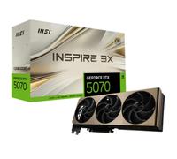 MSI NVIDIA GeForce RTX 5070 12G Inspire 3X OC Carte Graphique Gaming GDDR7 192 Bits, Fréquence Boost jusqu'à 2557 MHz, PCIe Gen 5, DLSS 4, DP 2.1 x 3, HDMI 2.1 x 1, SFF Ready