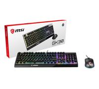 MSI S11-04DE601-CLA clavier Souris incluse Gaming USB QWERTZ Allemand Noir