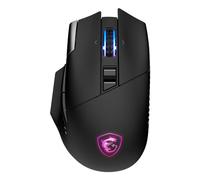 MSI VERSA PRO WIRELESS + MOUSE DOCK PRO Souris gaming - Station d'accueil, capteur optique 26000 DPI, balayage 1000 Hz, pour droitier, switches optiques OMRON 70M+ clics, bat. 80 heures, 97g - filaire