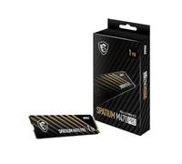 MSI SPATIUM M470 Pro PCIe 4.0 NVMe M.2 SSD Portable de 1 to, Disque SSD Externe de 1 to, Vitesses jusqu'à 6000 Mo/s, USB-C, Stockage fiable pour Les Jeux, Les étudiants, Les Professionnels, Noir