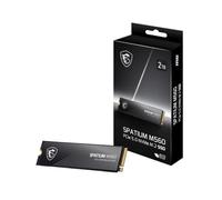 MSI Spatium M560 PCIe 5.0 NVMe M.2 SSD de Jeu Interne de 2 to jusqu'à 10 300 Mo/s 3D NAND