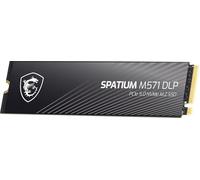MSI SPATIUM M571 DLP PCIe 5.0 NVMe M.2 4TB Disque SSD Interne 4 to, Lecture 14500 MB/s, Écriture 11100 MB/s, 3D NAND, Protection Contre la Perte de données - Garantie 5 Ans (2800 TBW)