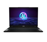 MSI Stealth 18 AI Studio A1VIG-056FR Intel Core Ultra 9 185H Ordinateur portable 45,7 cm (18 ) UHD+ 64 Go DDR5-SDRAM 2 To SSD NVIDIA GeForce RTX 4090 Wi-Fi 7 (802.11be) Windows 11 Pro Noir